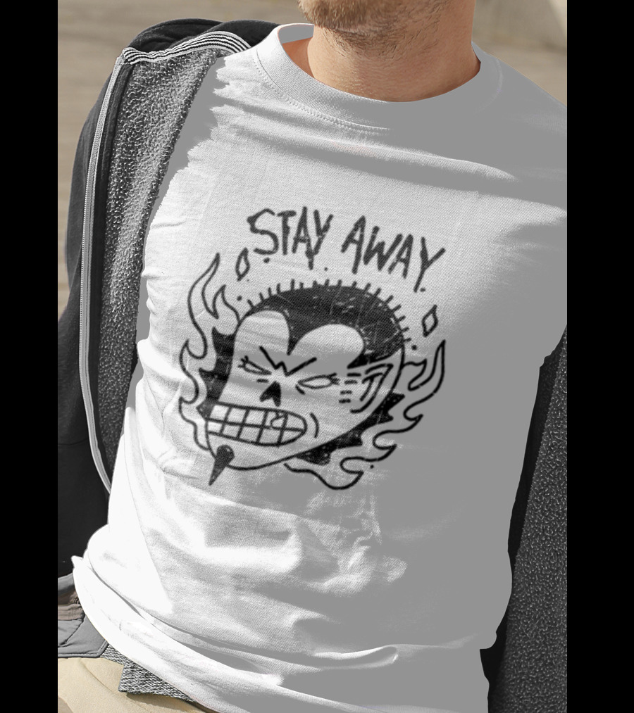Stay Away Imalreadydead Skull Flame T-Shirt