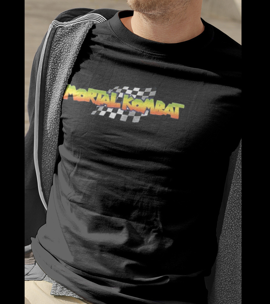 Mortal Kombat Checkered Flag T-Shirt