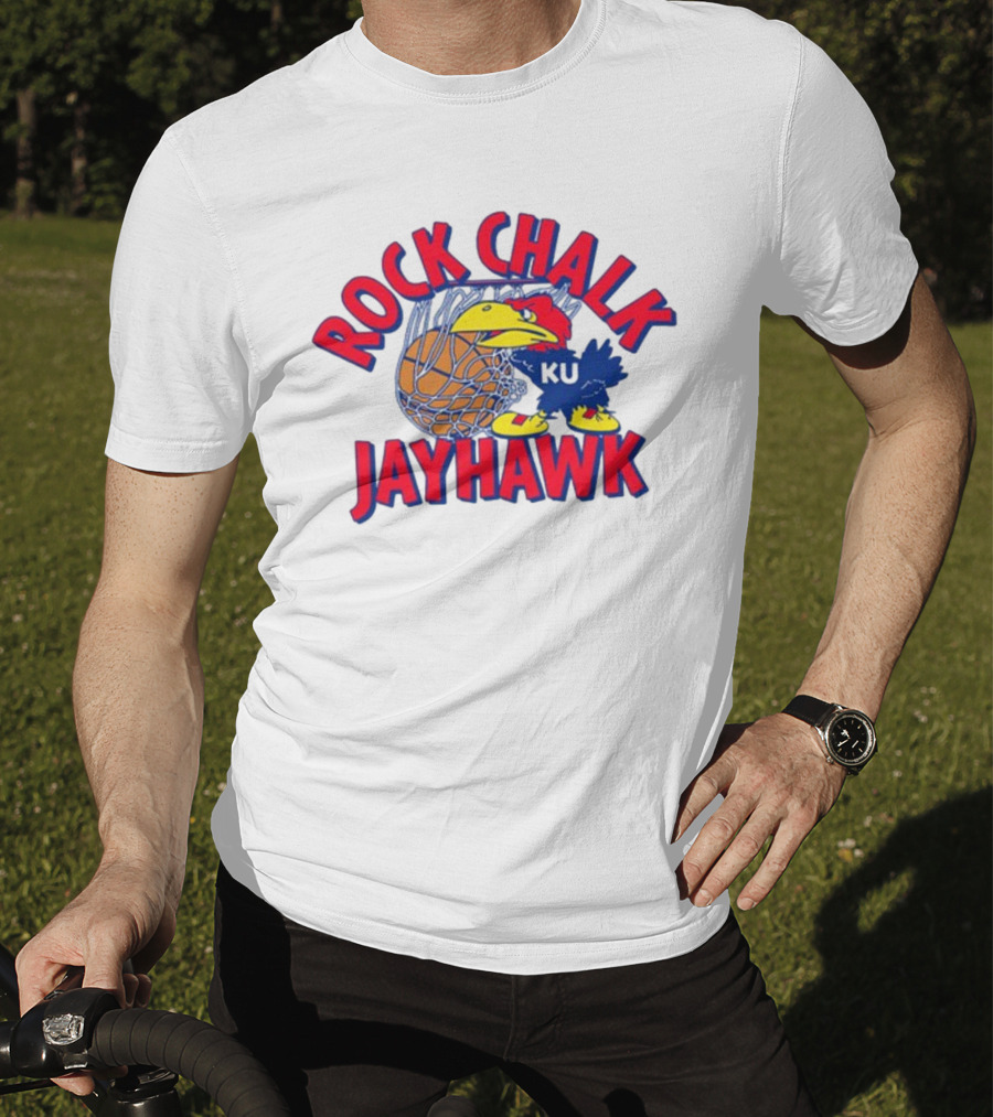 Rodger Sherman Rock Chalk Jayhawk KU Basketball T-Shirt