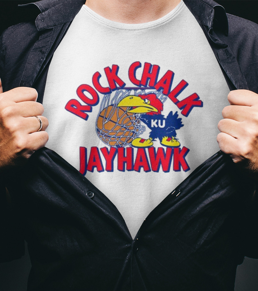 Rodger Sherman Rock Chalk Jayhawk KU Basketball T-Shirt