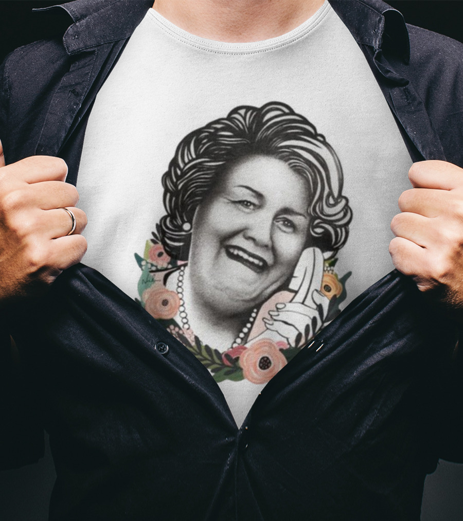 Hyacinth Bouquet With Floral Border And Telephone T-Shirt