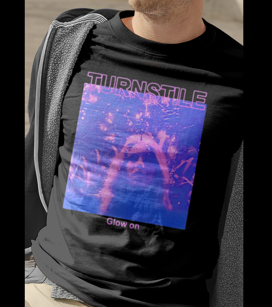 Turnstile Glow On Psychedelic Purple T-Shirt