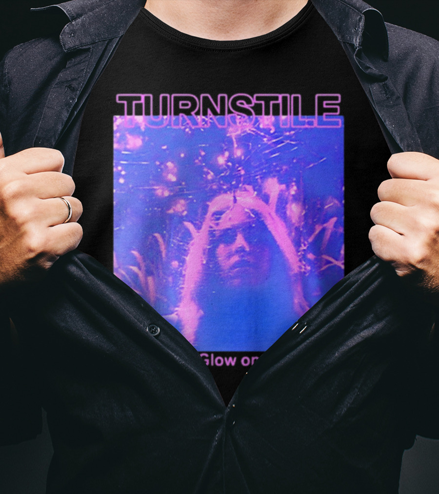 Turnstile Glow On Psychedelic Purple T-Shirt