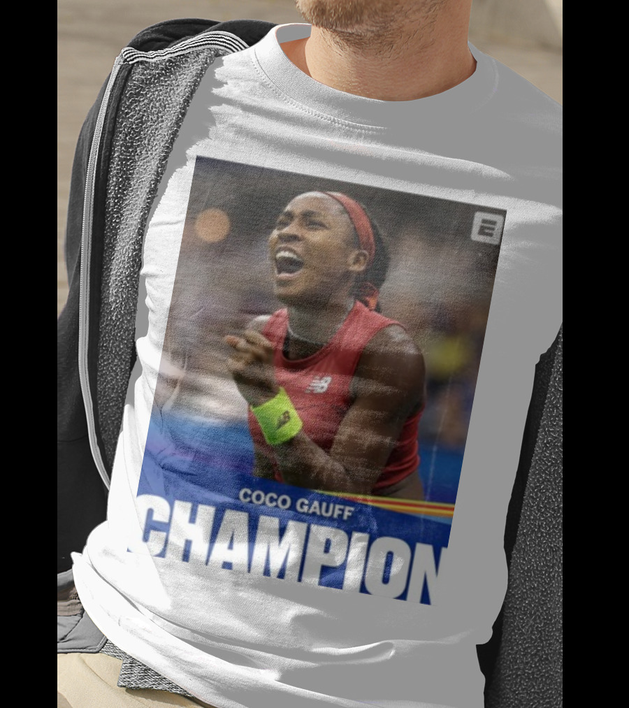 Coco Gauff Champion ESPN Tennis New Balance T-Shirt