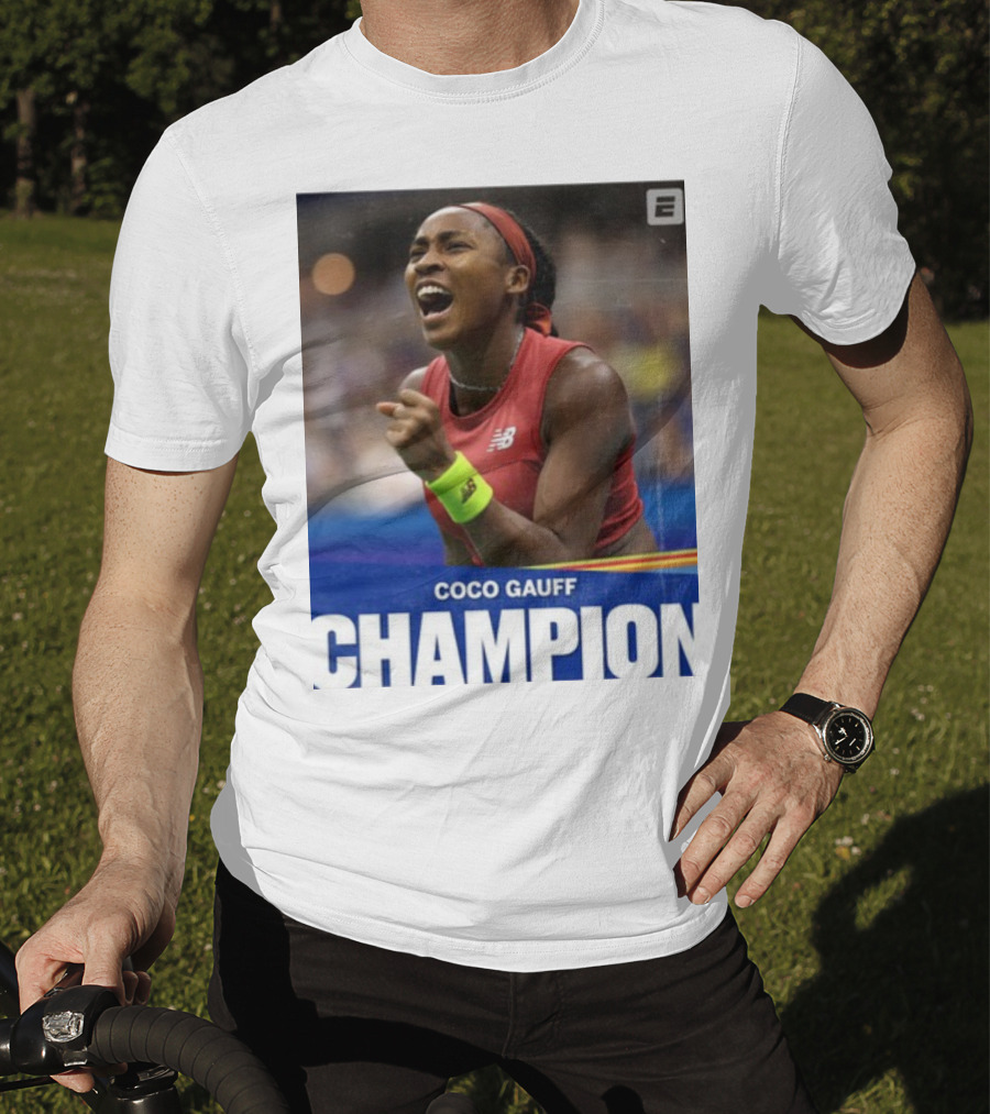 Coco Gauff Champion ESPN Tennis New Balance T-Shirt