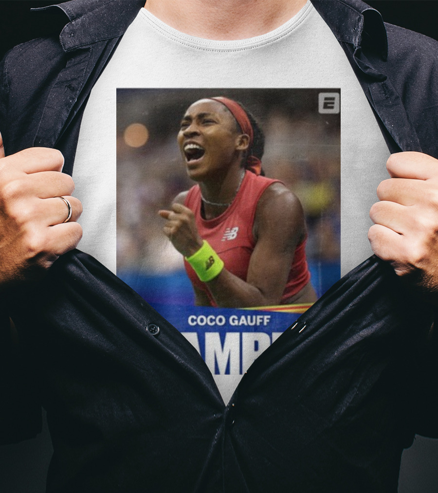 Coco Gauff Champion ESPN Tennis New Balance T-Shirt