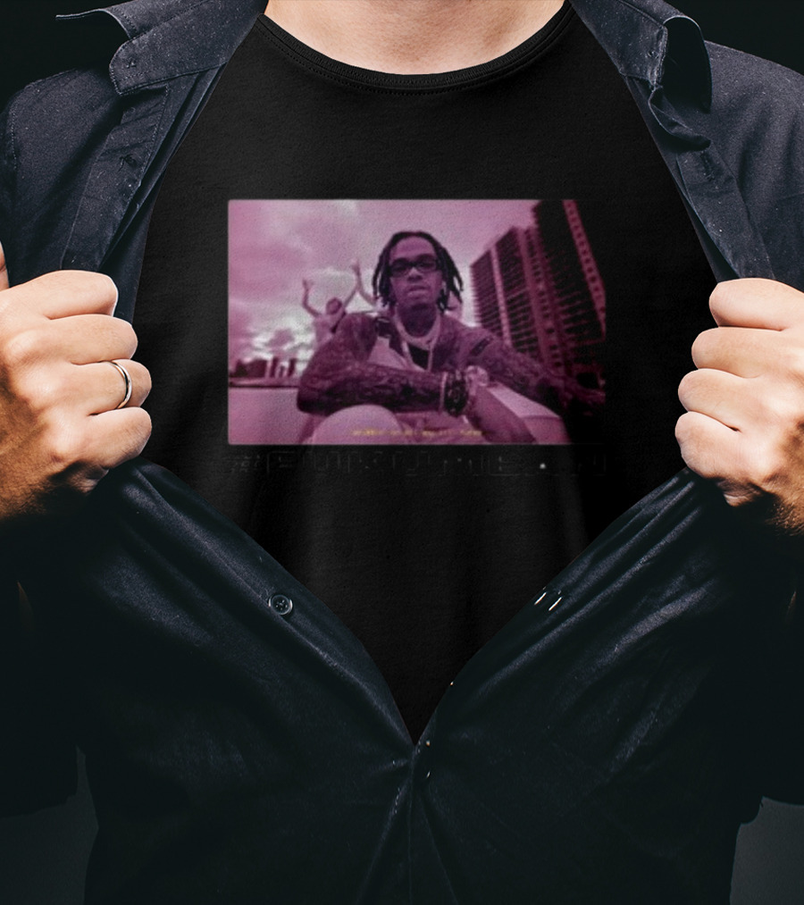 Gunnawunna #Fukumean Urban Style With Pink Tint And Skyline Background T-Shirt