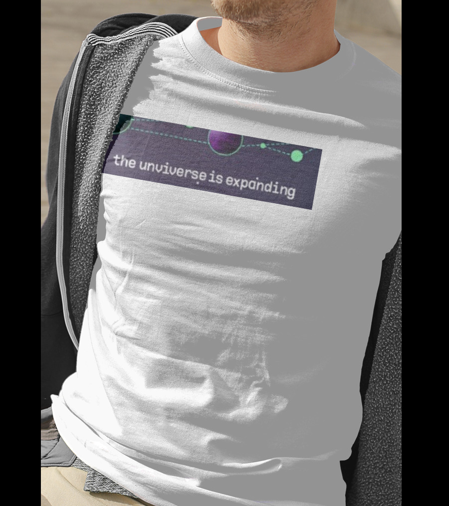 Jo3car The Universe Is Expanding Planets And Cosmic Lines T-Shirt