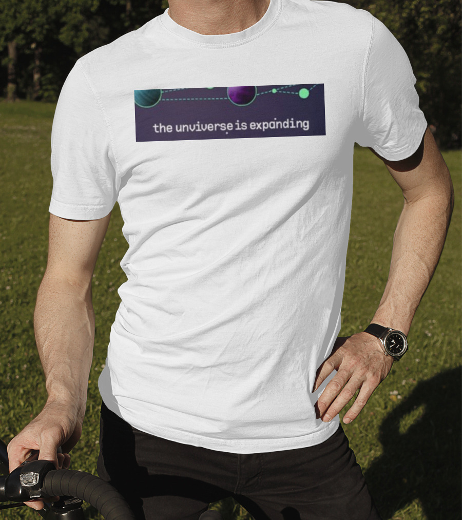 Jo3car The Universe Is Expanding Planets And Cosmic Lines T-Shirt