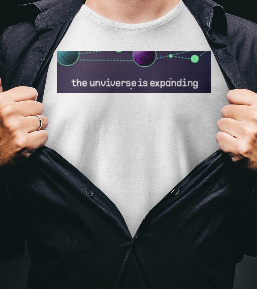 Jo3car The Universe Is Expanding Planets And Cosmic Lines T-Shirt
