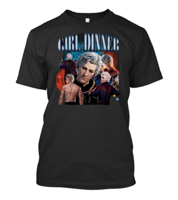 Girl Dinner Astarion Baldur's Gate 3 Character Collage T-Shirt