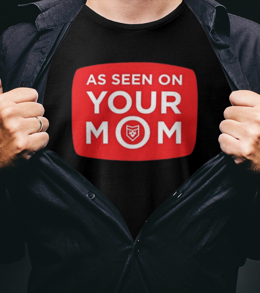 As Seen On Your Mom TV Parody With Red Retro Iconic T-Shirt