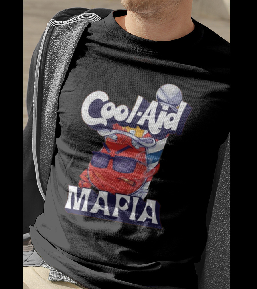 Cool-Aid Mafia Gangster Red Jug Smoking Shades T-Shirt