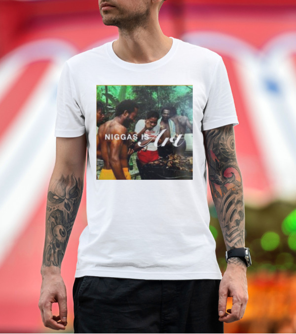 Premium T-Shirt: Nia Packaging Niggas Is T-Shirt Nia Packaging Niggas Is T-Shirt