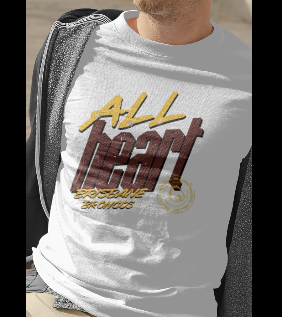 All Heart Brisbane Broncos NRL Team Pride T-Shirt