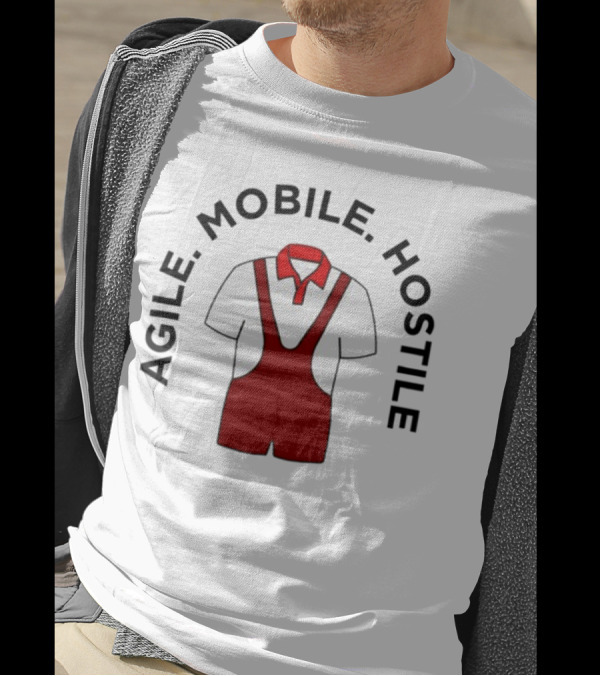 Agile Mobile Hostile Wrestling Innovation Foundation Polo Singlet T-Shirt