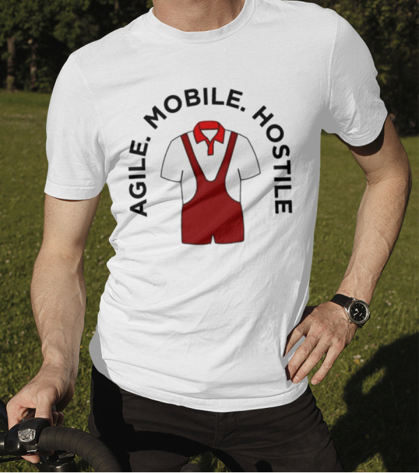 Agile Mobile Hostile Wrestling Innovation Foundation Polo Singlet T-Shirt