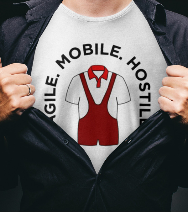 Agile Mobile Hostile Wrestling Innovation Foundation Polo Singlet T-Shirt
