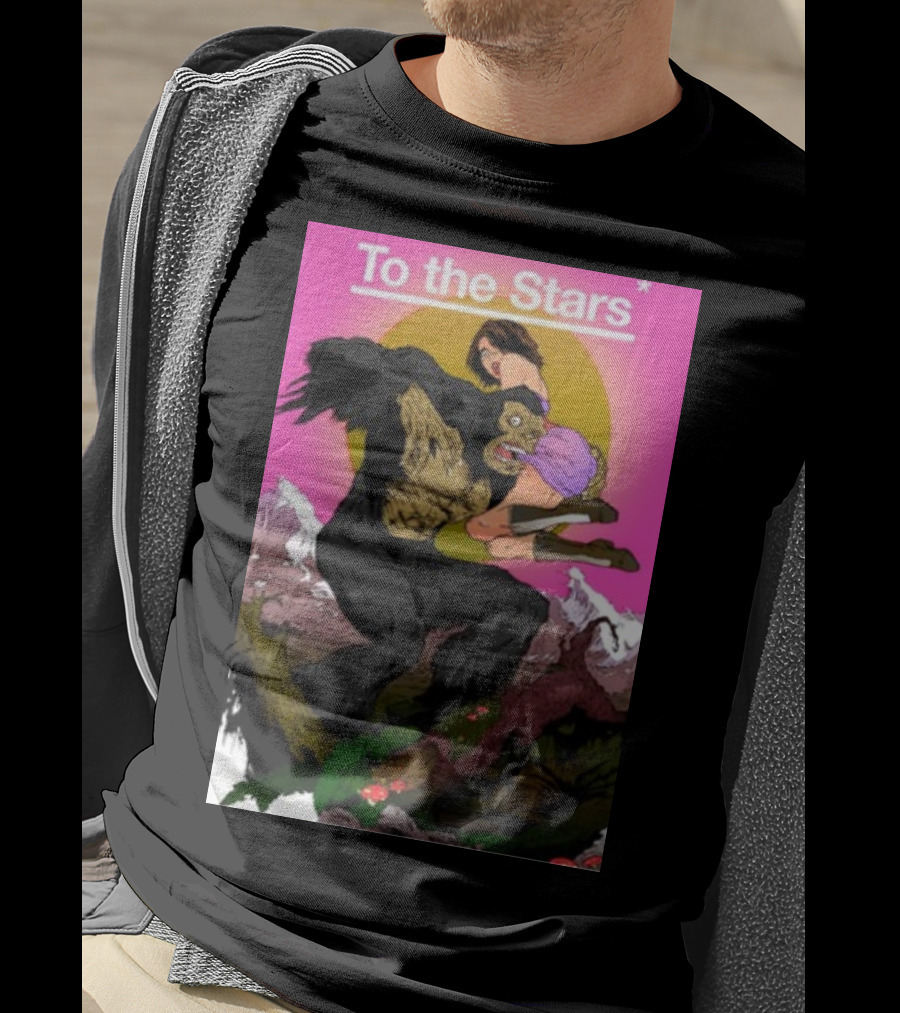 To The Stars Bigfoot Comic By Thomas Tenney T-Shirt