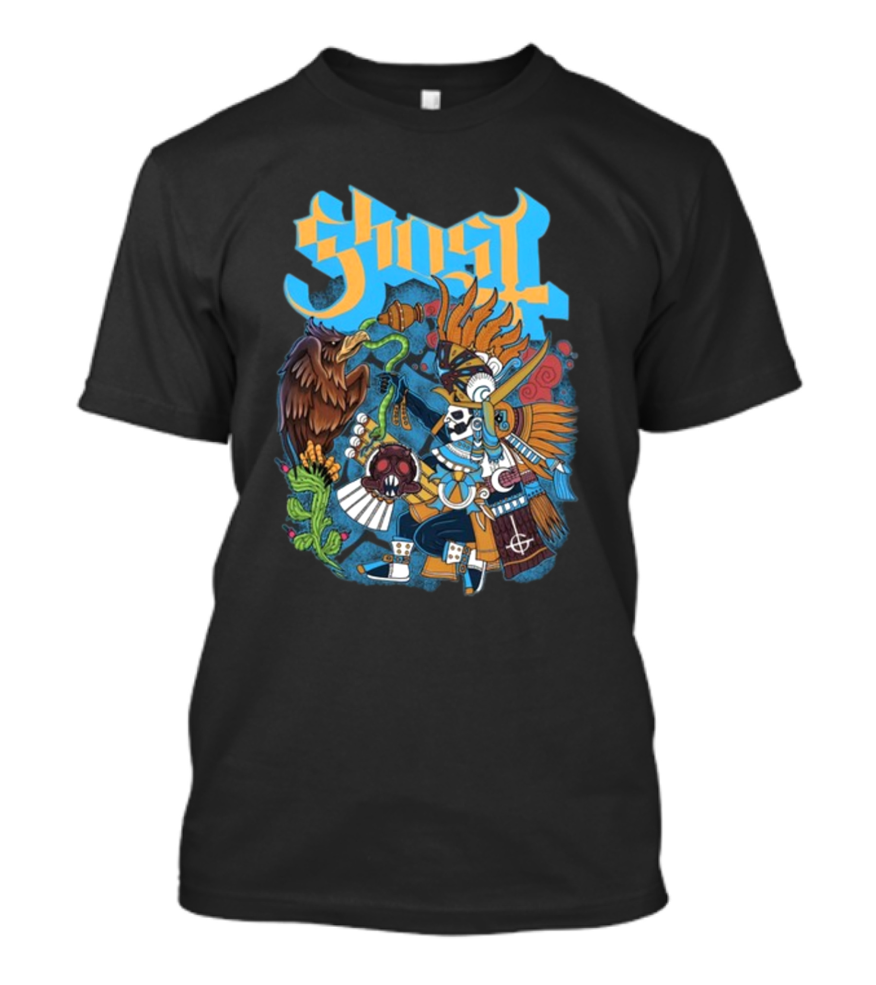 Ghost Warrior Aztec Eagle Mexico City T-Shirt