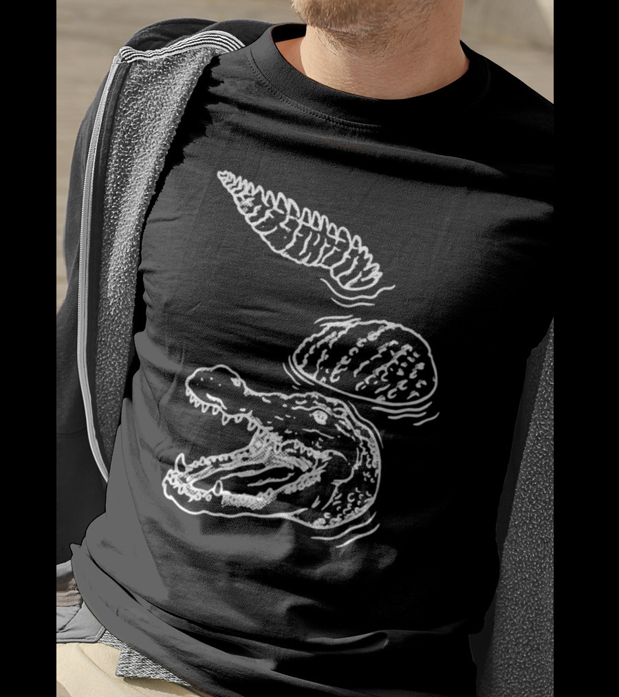 Let's Trip Crocodile Alligators Ice Cream Cone Fusion T-Shirt