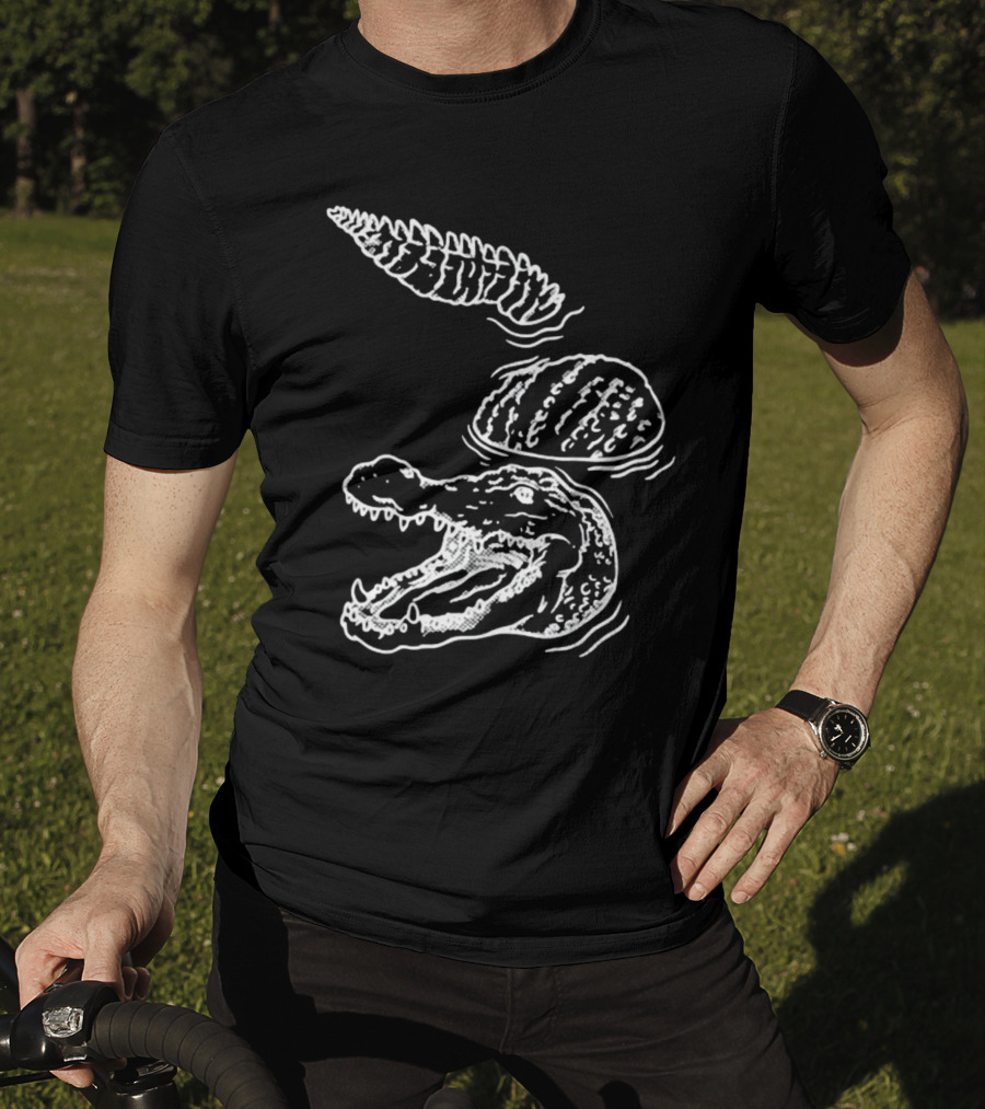 Let's Trip Crocodile Alligators Ice Cream Cone Fusion T-Shirt