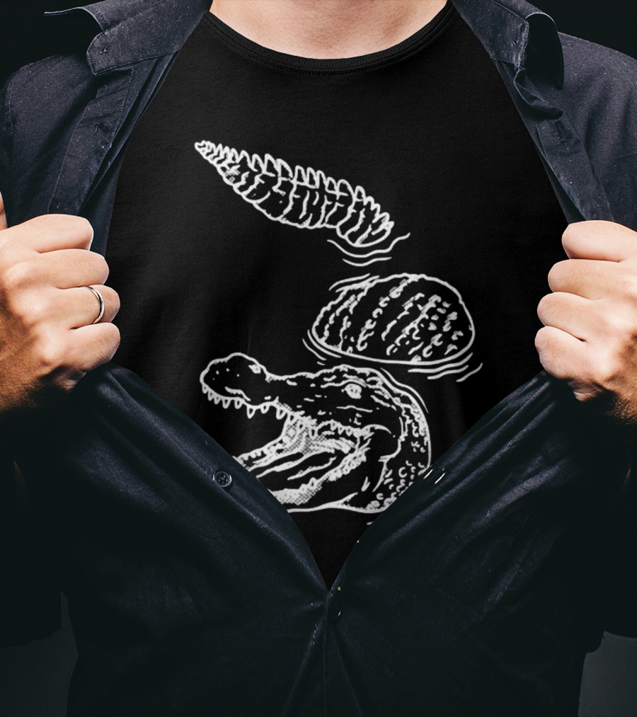 Let's Trip Crocodile Alligators Ice Cream Cone Fusion T-Shirt