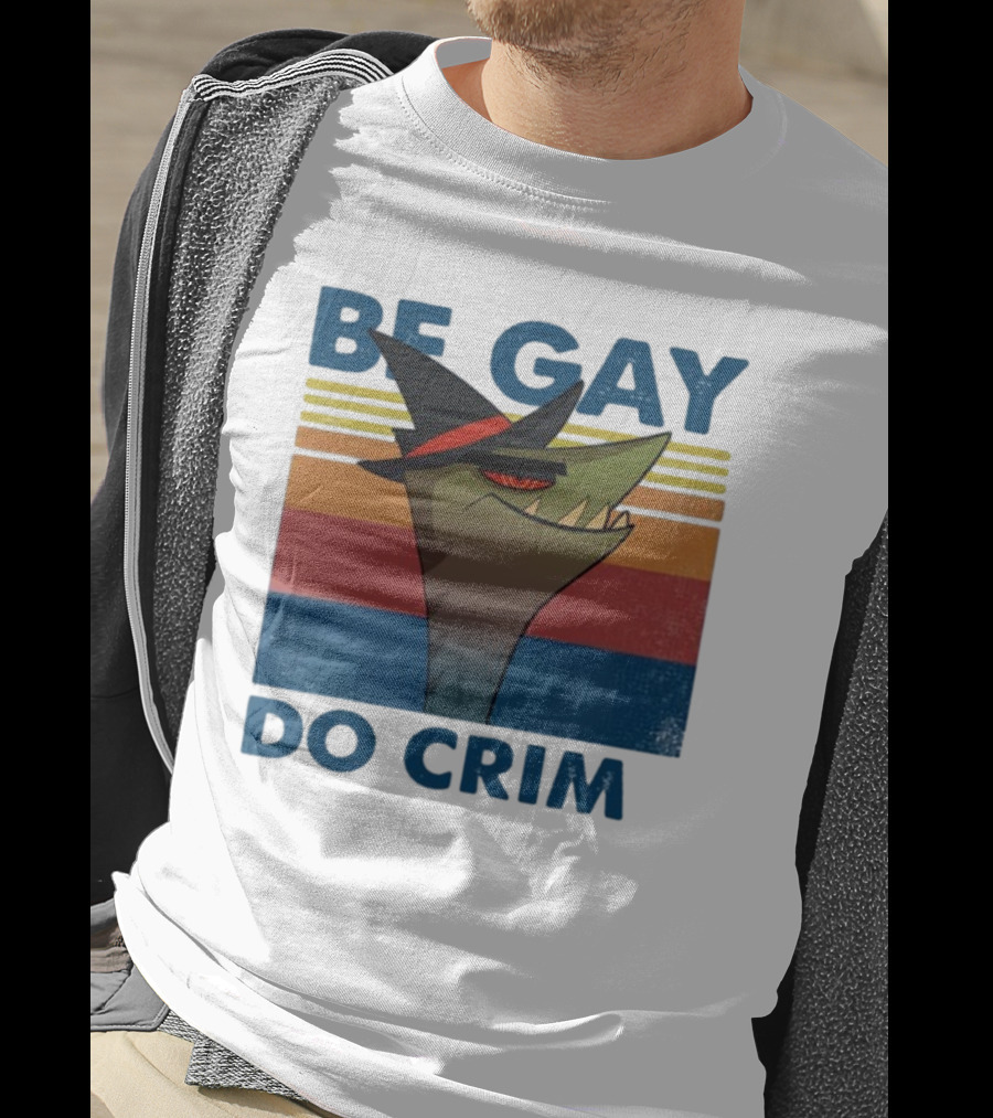 Helluva Boss Be Gay Do Crime Retro Style Snake In Hat T-Shirt