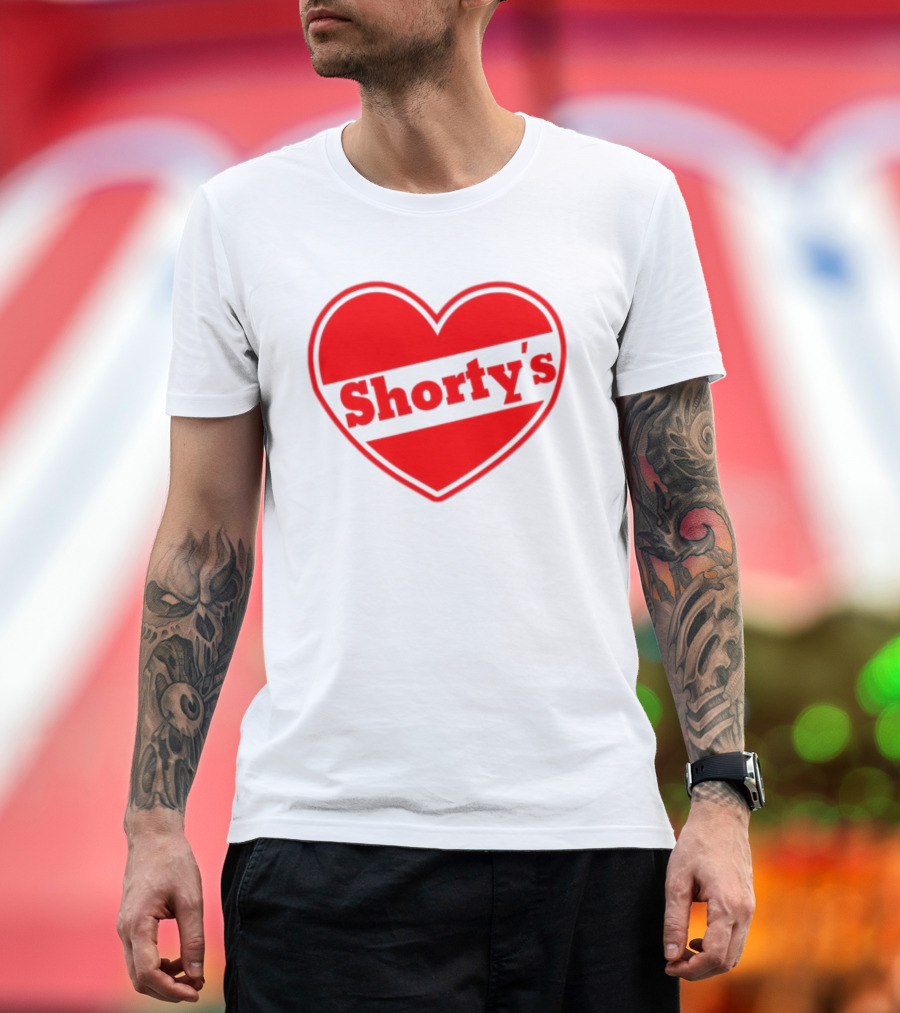 Shorty's Heart Logo Red Heart T-Shirt