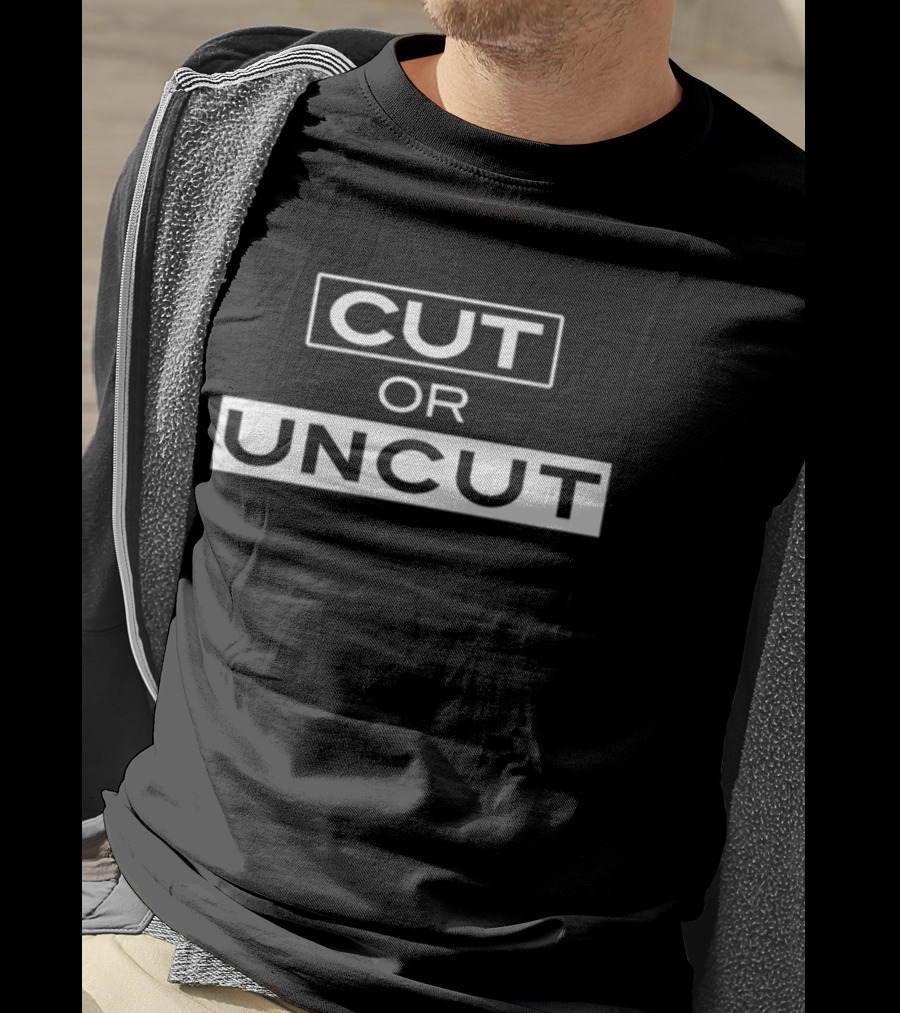 Thewb64 Cut Or Uncut Decision Dilemma Choice T-Shirt