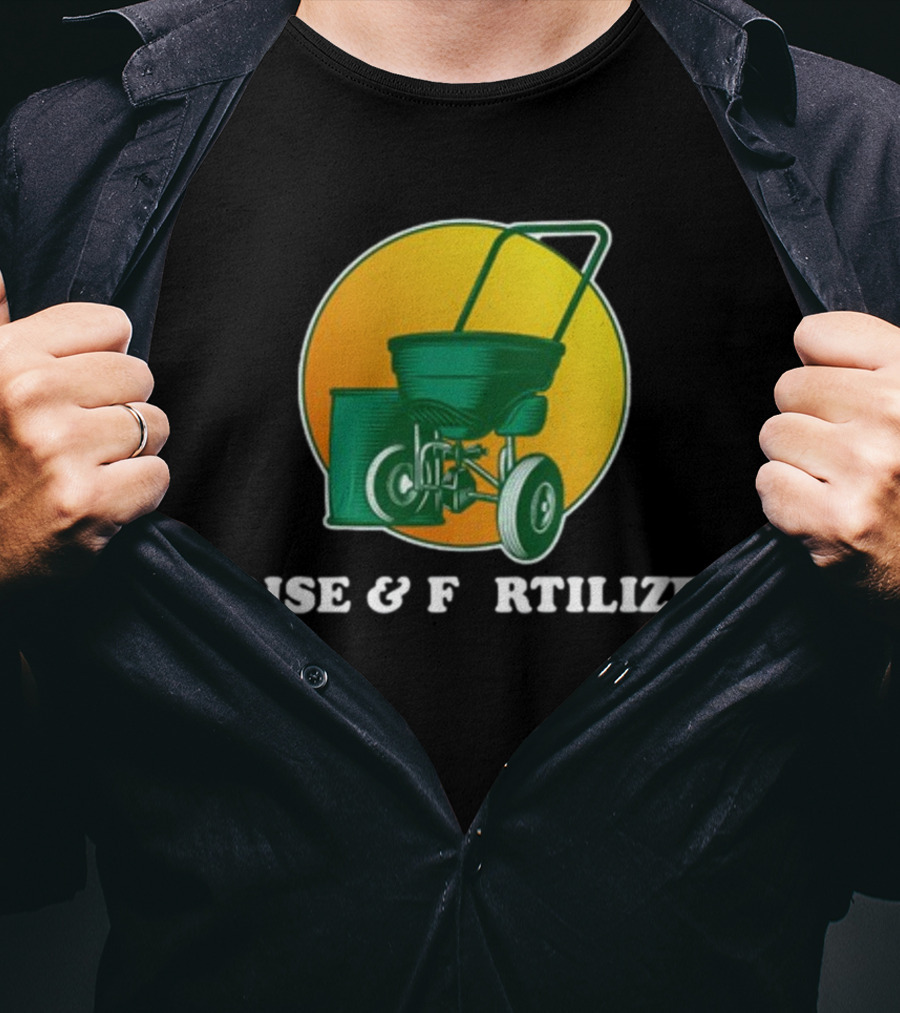 Sunrise And Lawn Spreader Humor T-Shirt