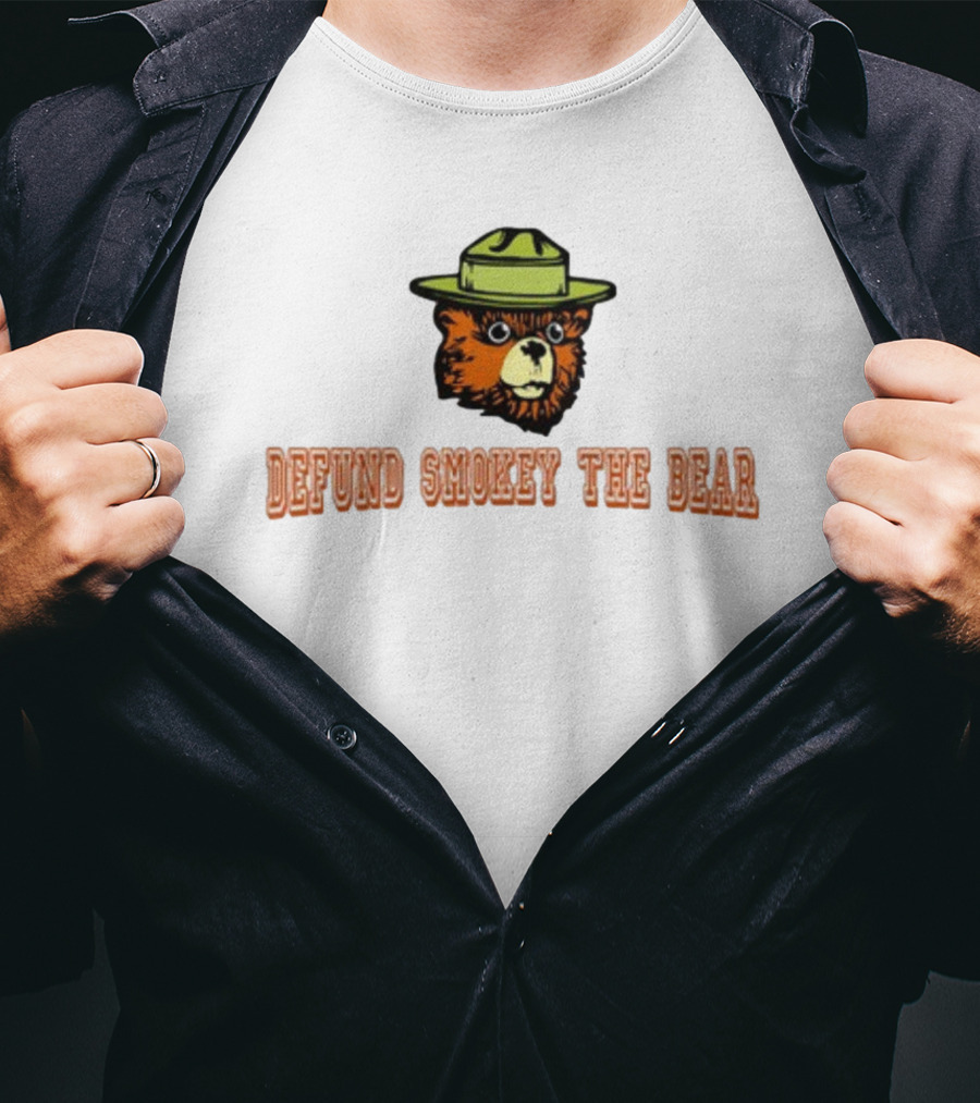 Niceshirtthanks Defund Smokey The Bear T-Shirt