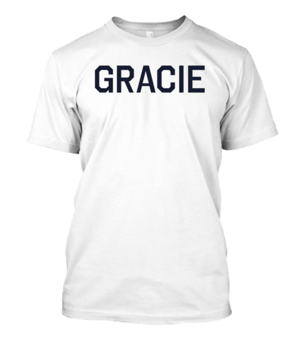 Gracie Abrams HQ Gracie White Varsity Block Lettering T-Shirt