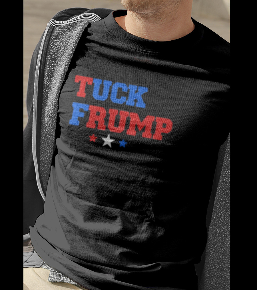 Yourbluechannel Tuck Frump Red Blue White Stars T-Shirt
