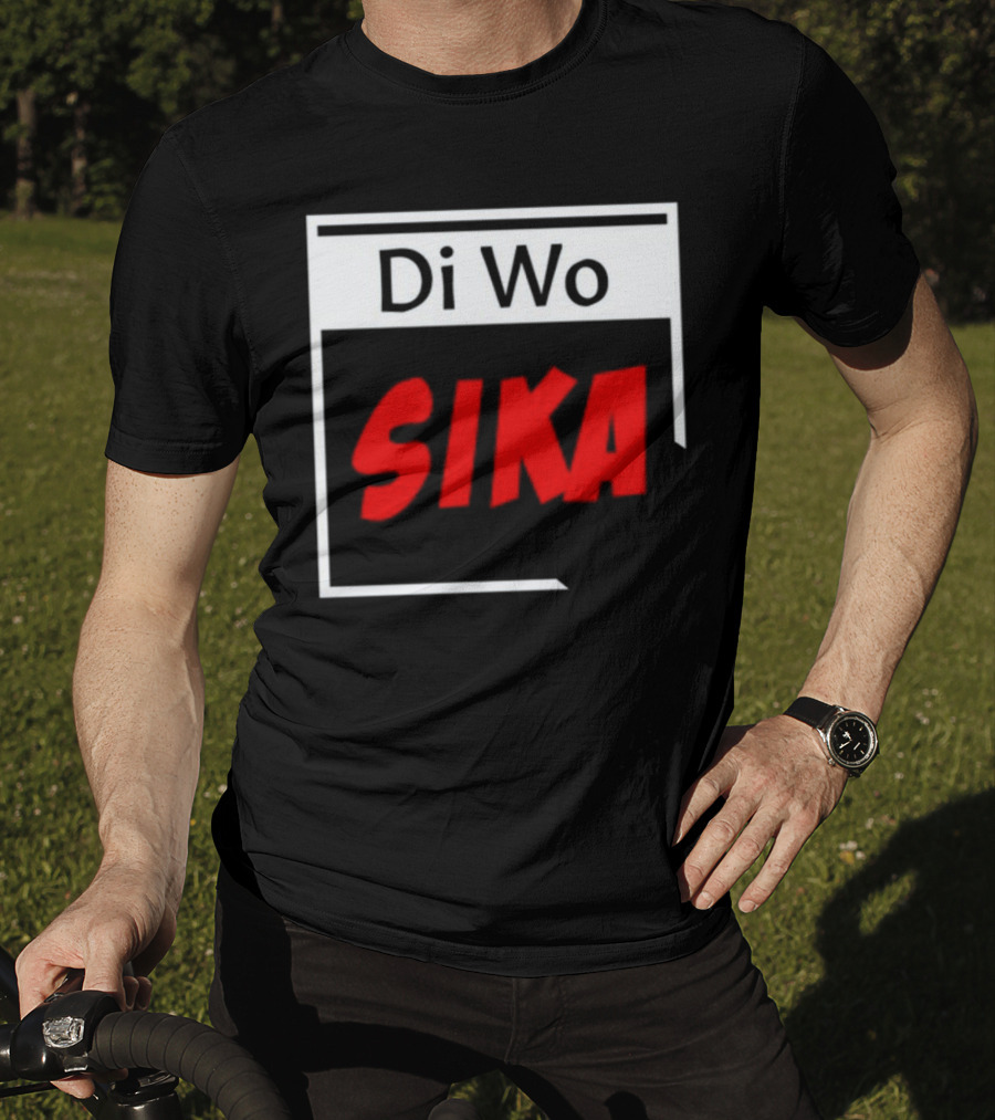 Di Wo Sika Bold Modern Text Block T-Shirt