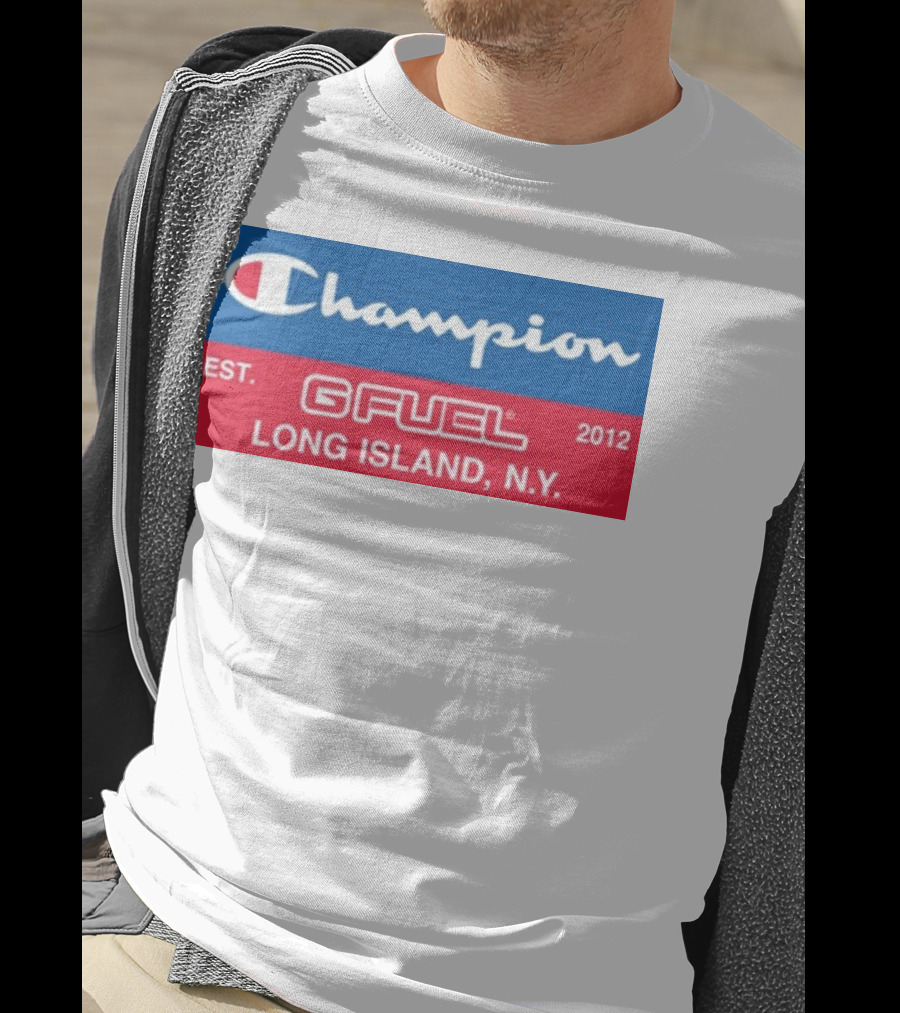 Champion Gfuel Est. 2012 Long Island N.Y T-Shirt