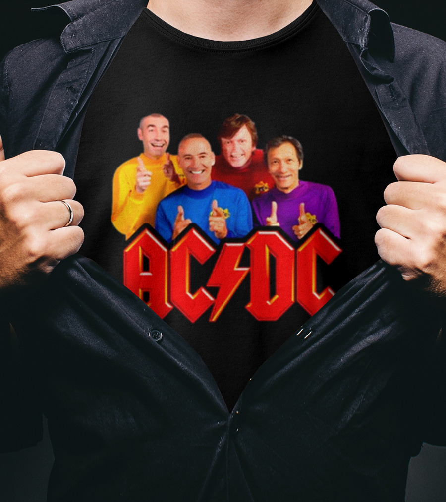 AC/DC Meets The Wiggles For Those About To Wiggle T-Shirt
