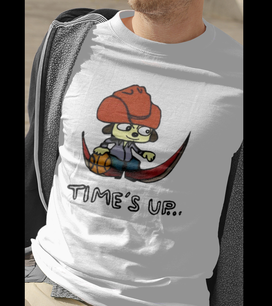 TIME'S UP Parappa The Rapper Basketball Swoosh T-Shirt