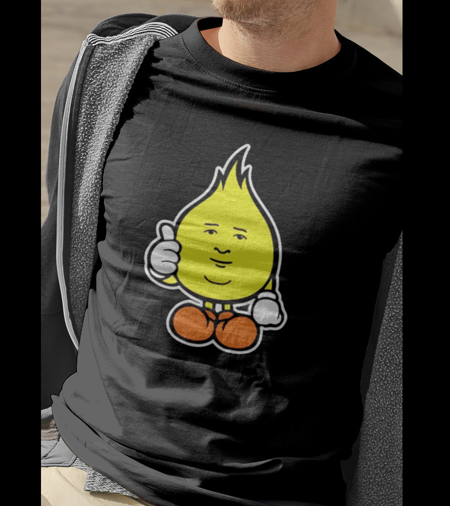 Flamebob Thumbs Up Cartoon Character T-Shirt