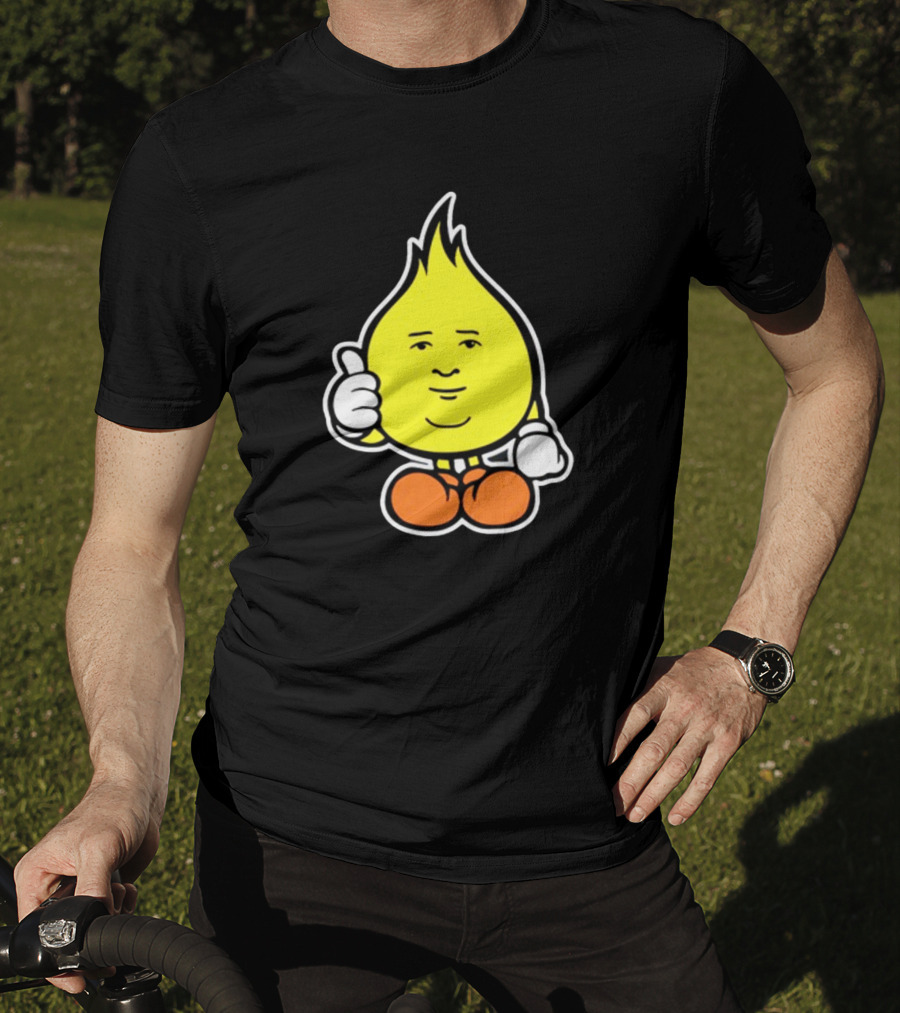 Flamebob Thumbs Up Cartoon Character T-Shirt