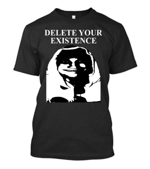 DELETE YOUR EXISTENCE Hoodie Skeleton T-Shirt