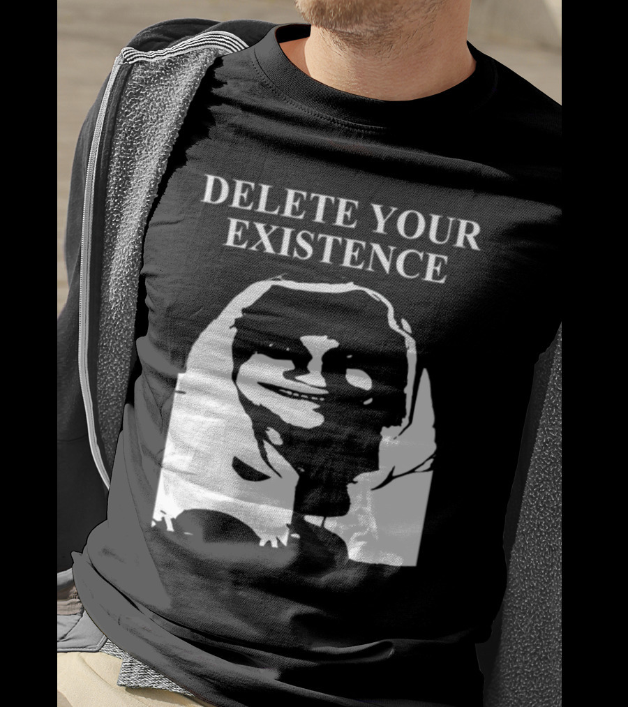 DELETE YOUR EXISTENCE Hoodie Skeleton T-Shirt
