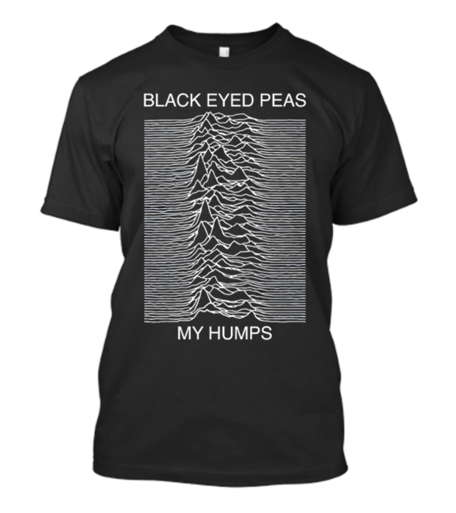 Black Eyed Peas My Humps Joy Division Unknown Pleasures T-Shirt