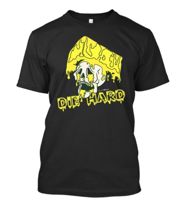 Die Hard Cheesehead Melting Skull T-Shirt