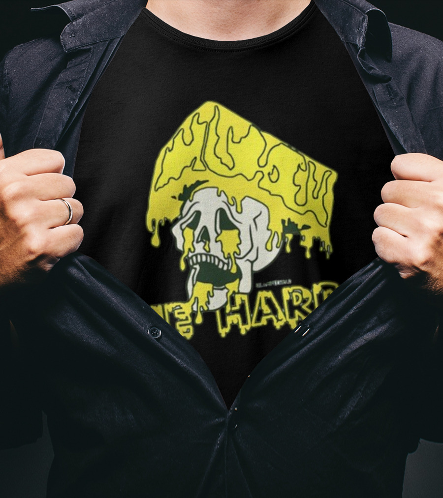 Die Hard Cheesehead Melting Skull T-Shirt