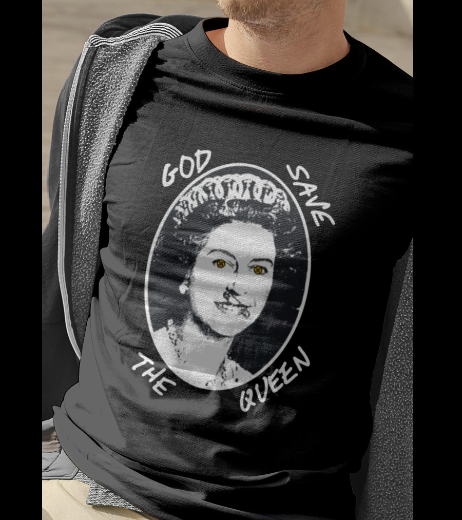 Ken Carson Wearing God Save The Queen Punk Swastika Eyes T-Shirt
