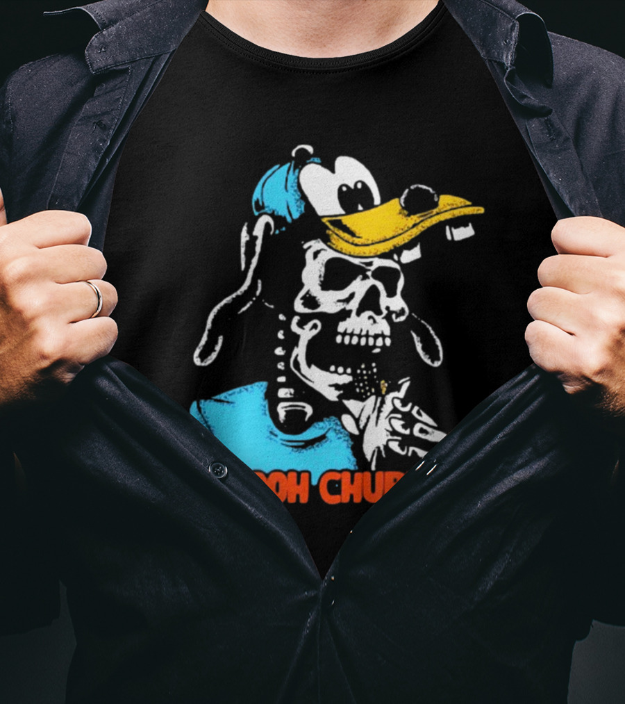 Oooooh Churros Skeleton Dog Character Eating Snack T-Shirt