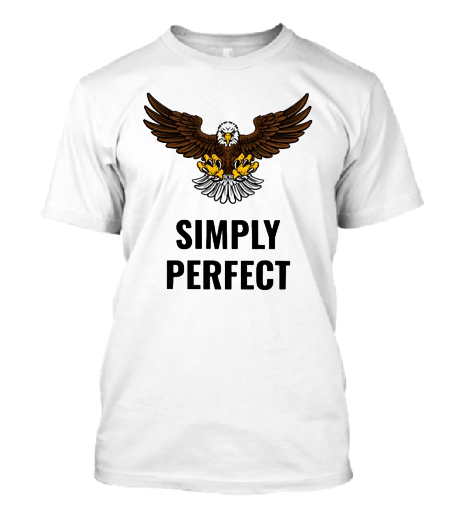 Simply Perfect Eagle Wings Above T-Shirt