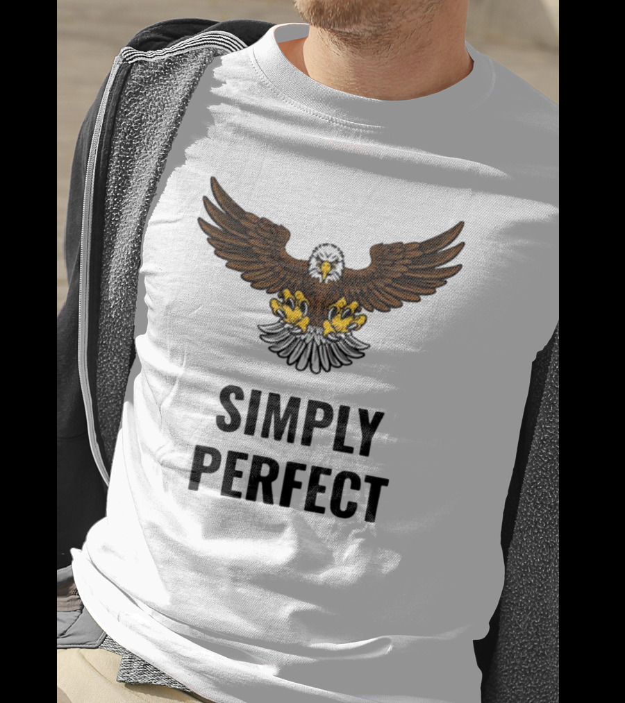 Simply Perfect Eagle Wings Above T-Shirt