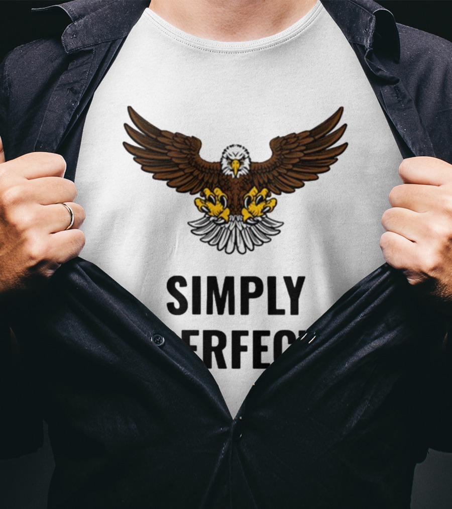 Simply Perfect Eagle Wings Above T-Shirt